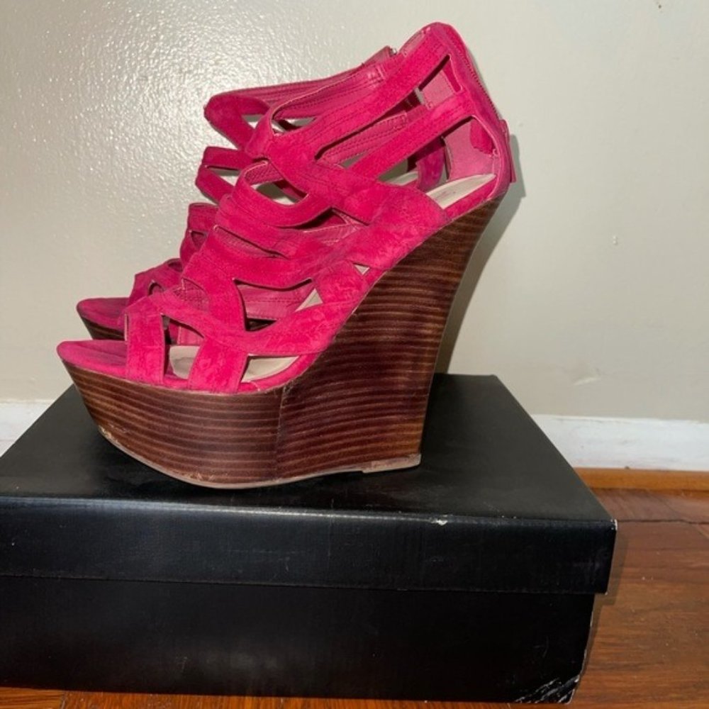 Pink Platform Wedge
